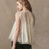 The Keepsake Lace Shell Top Cream