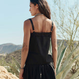 The Structured Victorian Tank Black