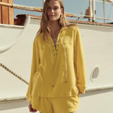 The Micro Terry Lace Up Tunic Margarita