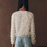 The Fringe Cardigan Natural