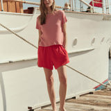 The Little Tee Pimento Stripe
