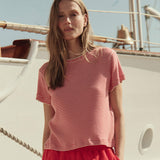 The Little Tee Pimento Stripe