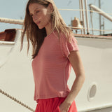 The Little Tee Pimento Stripe