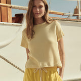 The Little Tee Soft Yellow Stripe