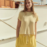 The Little Tee Soft Yellow Stripe