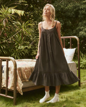 The Eyelet Ruffle Tank Night Dress Black