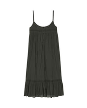 The Eyelet Ruffle Tank Night Dress Black
