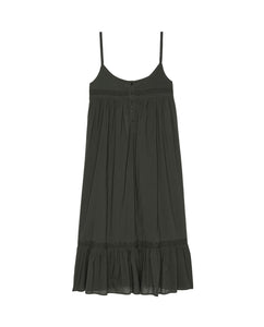The Eyelet Ruffle Tank Night Dress Black
