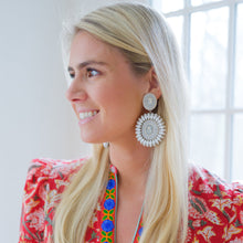 Taj White Earring