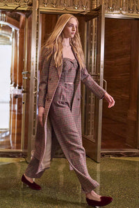 Travel Tweed Coat Clarence Houndstooth