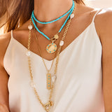 FOREVER Around The Sun Necklace Turquoise