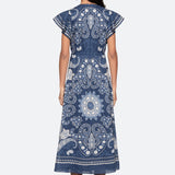EMELINA PRINT MIDI DRESS (D1)
