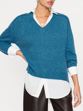 Looker Layered V-Neck Sweater Laguna Melange
