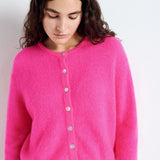 Vitow Cardigan Neon Pink Melange