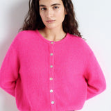 Vitow Cardigan Neon Pink Melange