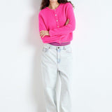 Vitow Cardigan Neon Pink Melange