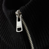 Stretch Merino Sleeveless Turtleneck Black