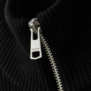 Stretch Merino Sleeveless Turtleneck Black