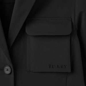 Hooded Tech Blazer Black