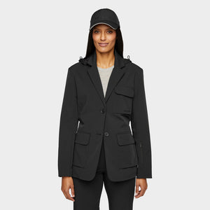 Hooded Tech Blazer Black