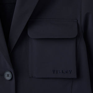 Hooded Tech Blazer Navy
