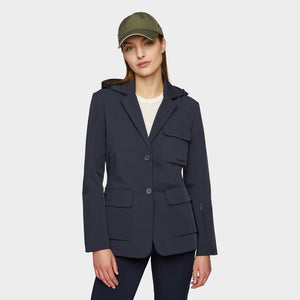 Hooded Tech Blazer Navy