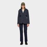 Hooded Tech Blazer Navy