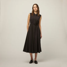 Tech Silk Maxi Dress Black