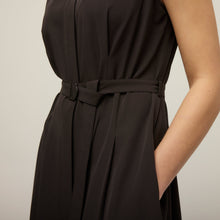 Tech Silk Maxi Dress Black