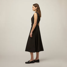 Tech Silk Maxi Dress Black