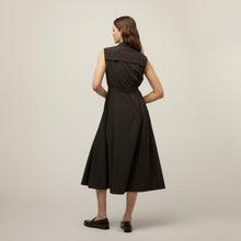 Tech Silk Maxi Dress Black