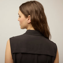 Tech Silk Maxi Dress Black