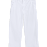 Westport Wide Leg Trouser White Twill