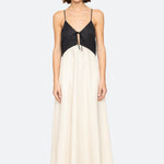 ANGELINA SUITING MAXI COLORBLOCK DRESS (D1)