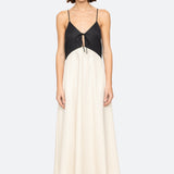 ANGELINA SUITING MAXI COLORBLOCK DRESS (D1)