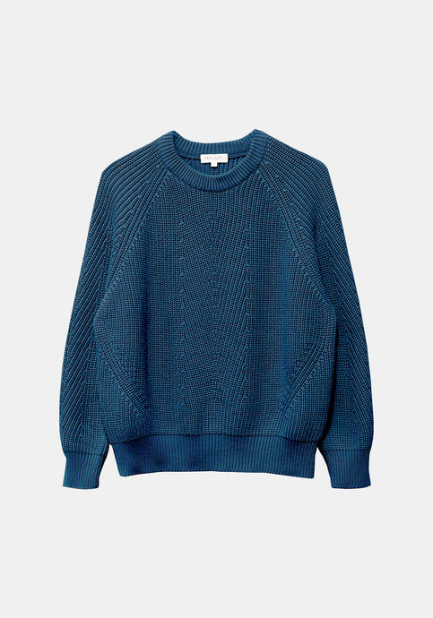 Chelsea Cotton Sweater Indigo