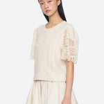ALINA LACE COMBO SLV SWEATER (D2)
