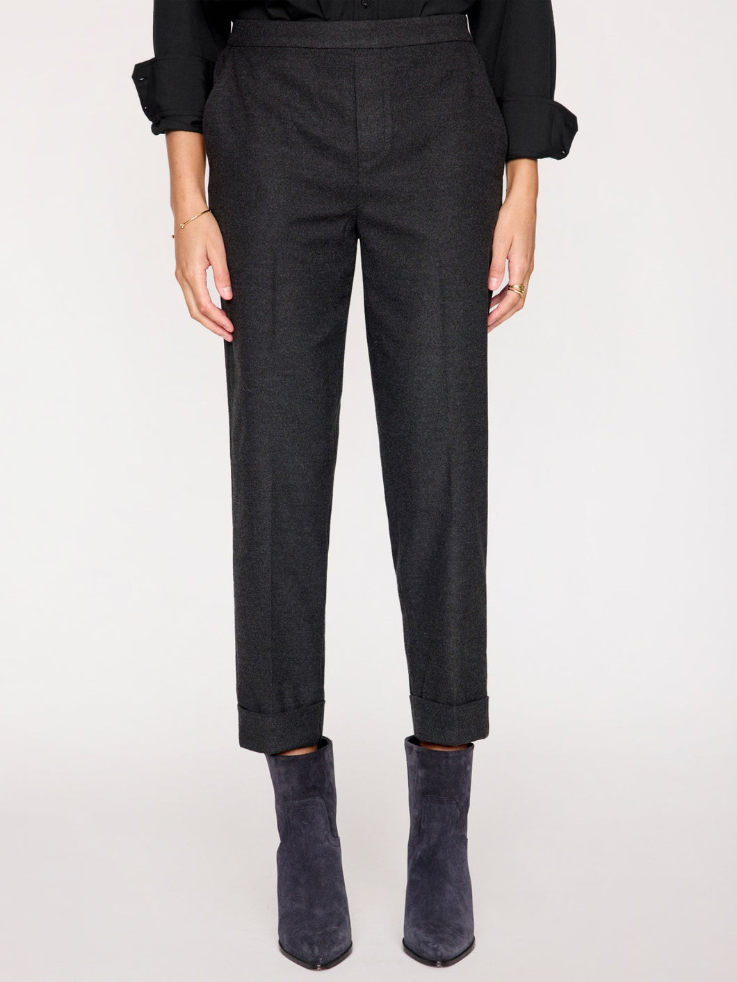 Westport Brushed Pant Dark Charcoal Melange