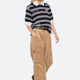 MINA NOVELTY DOUBLE LAYER POLO (D1)