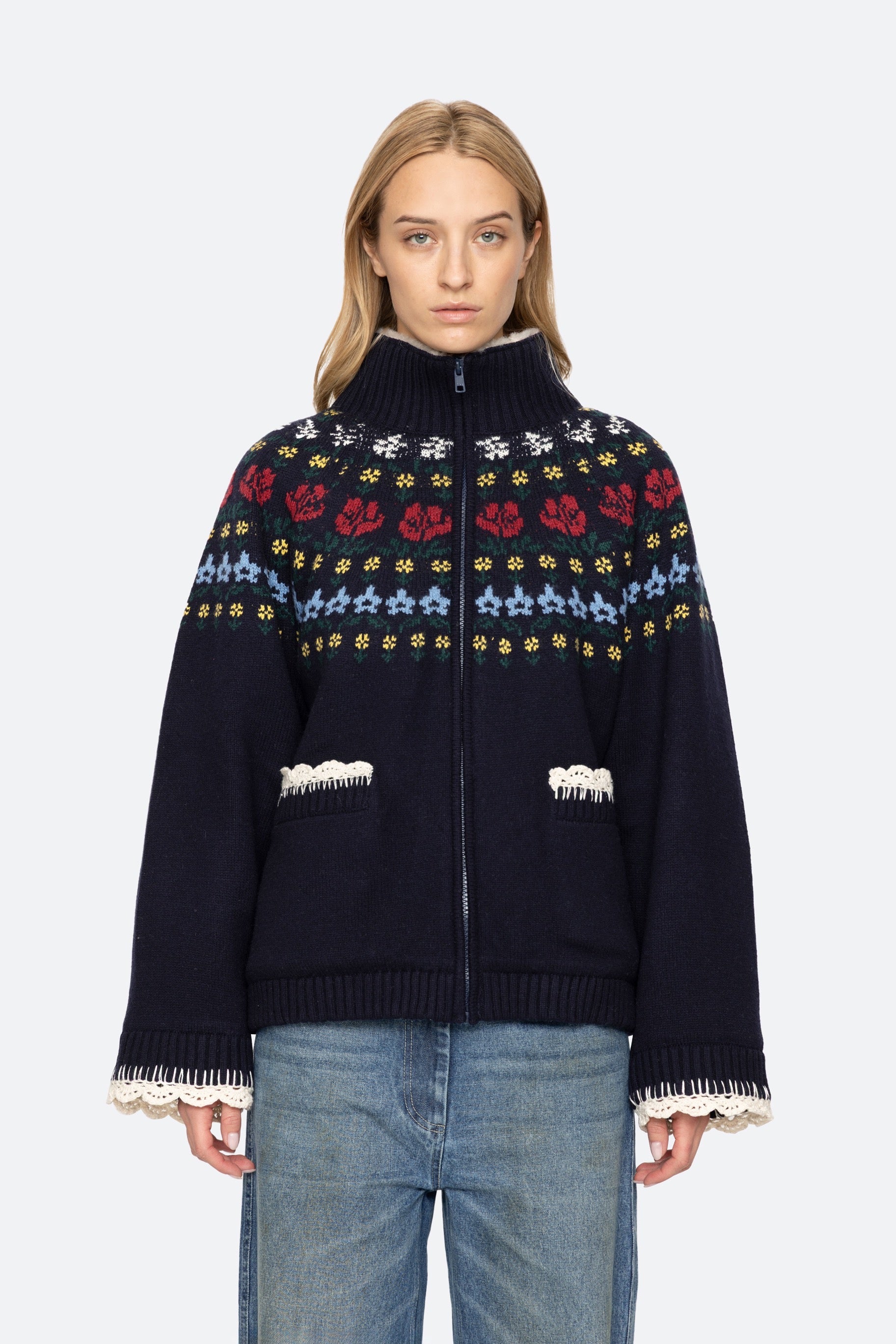 PRESTON KNIT SHERPA LINED JACKET (D2)