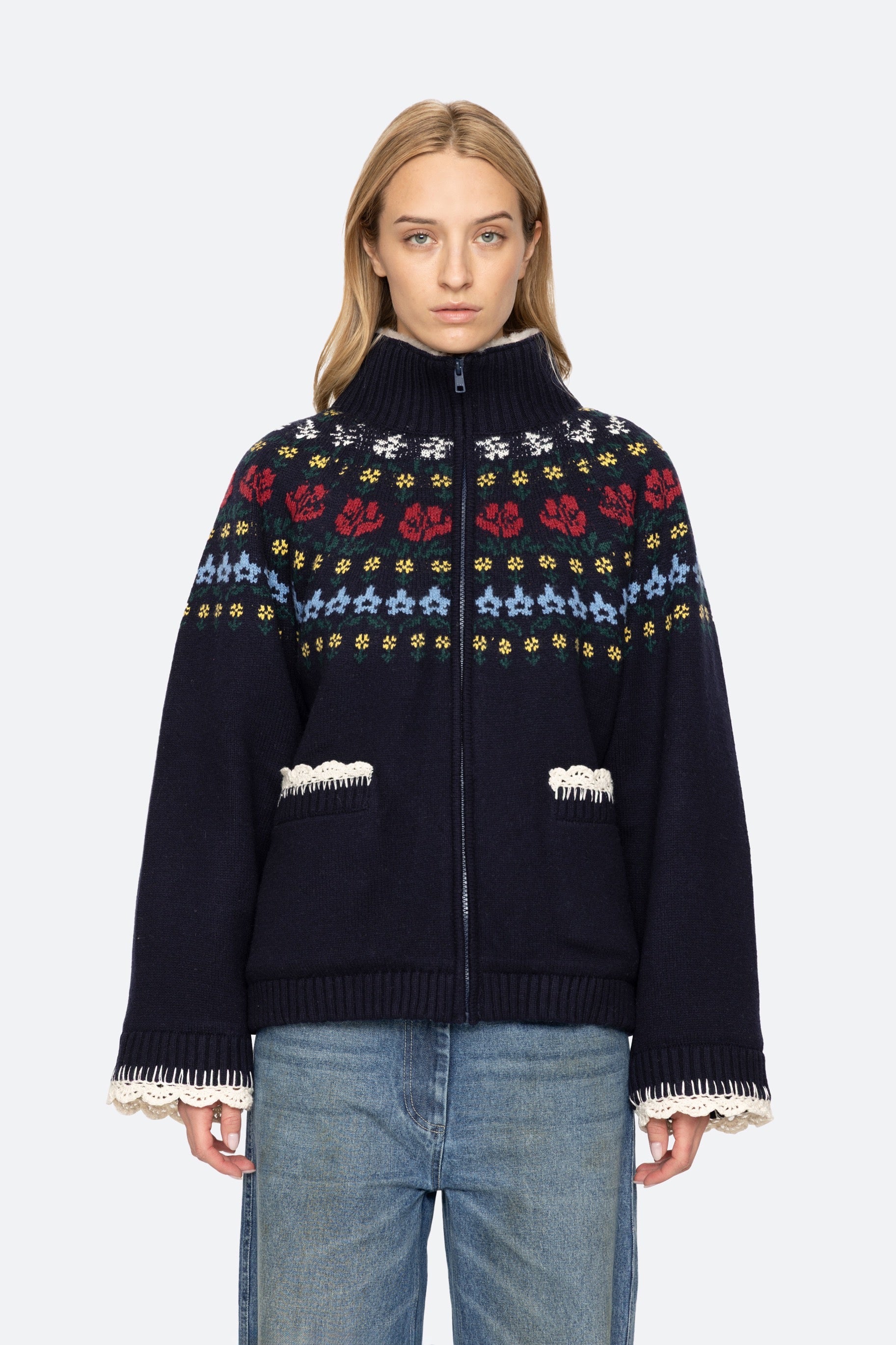 PRESTON KNIT SHERPA LINED JACKET (D2)