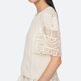 ALINA LACE COMBO SLV SWEATER (D2)