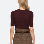 JANE ARGYLE S/SLV CREW SWEATER (D1)