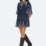 VALI EMB MINI DRESS (D2)