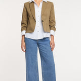 Peri Jacket Dark Olive/White