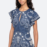 EMELINA PRINT MIDI DRESS (D1)