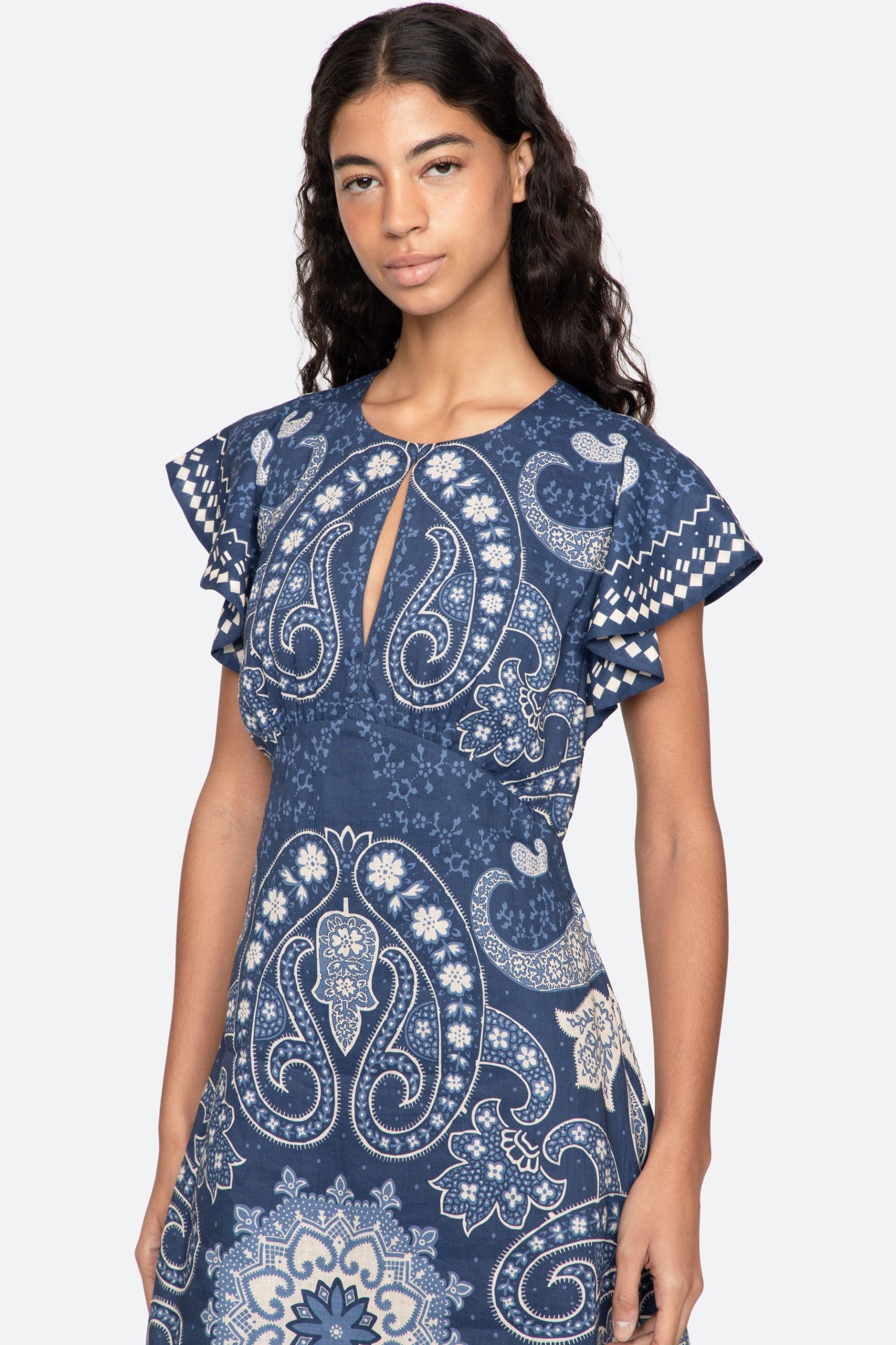 EMELINA PRINT MIDI DRESS (D1)