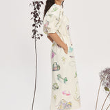 Court Midi Dress Cream