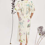 Court Midi Dress Cream