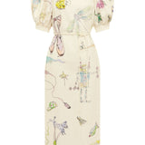 Court Midi Dress Cream